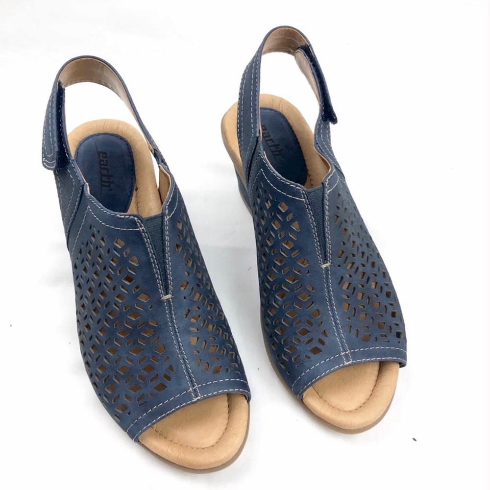 Earth Cascade Leather Wedges